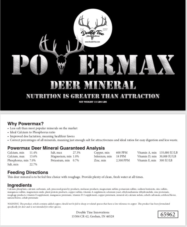 Powermax Deer Mineral - Double Tine Innovations